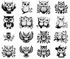 Cute Owls SVG Bundle - CraftNest - Digital Crafting and Art