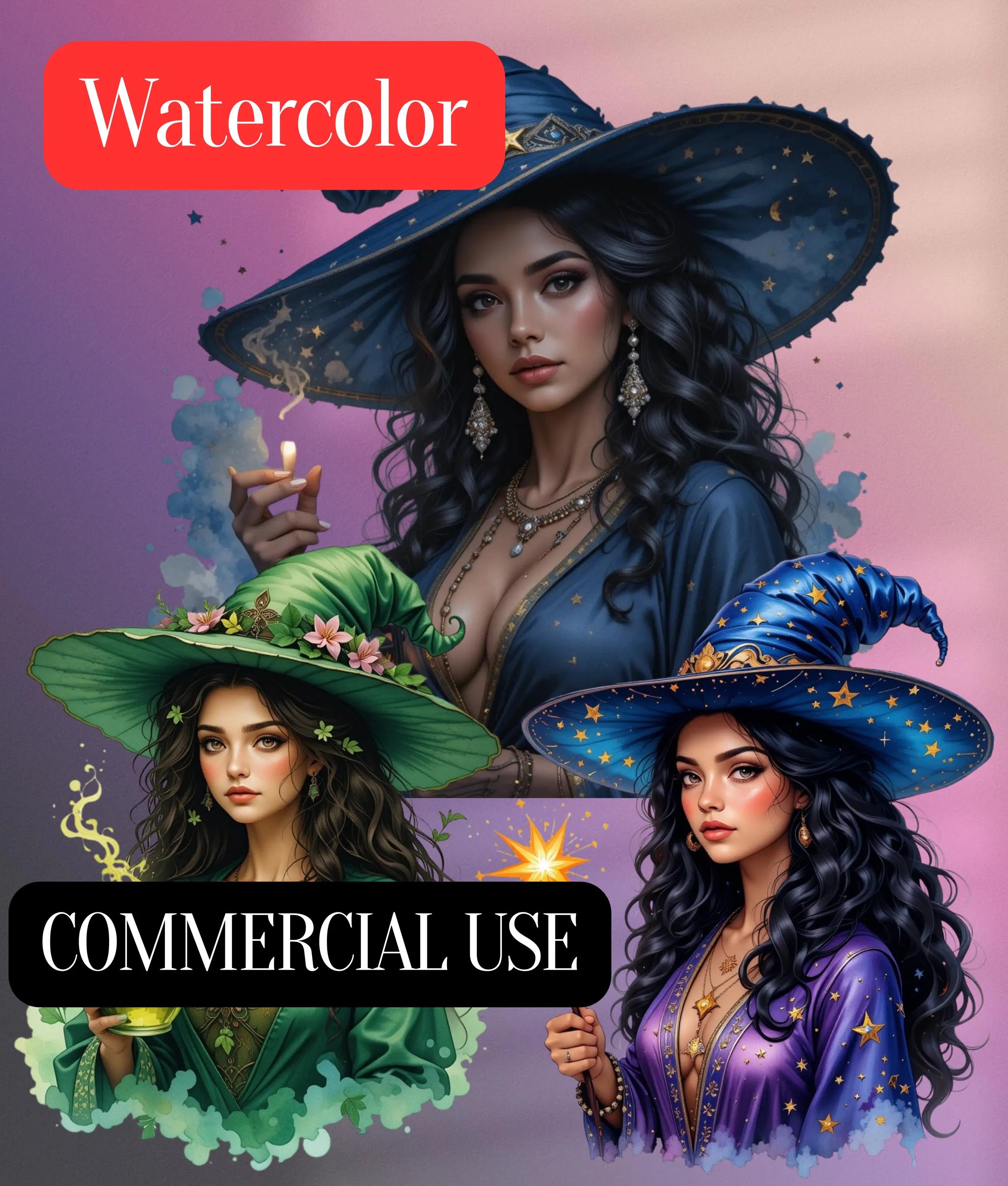 Bruja Clipart Bundle