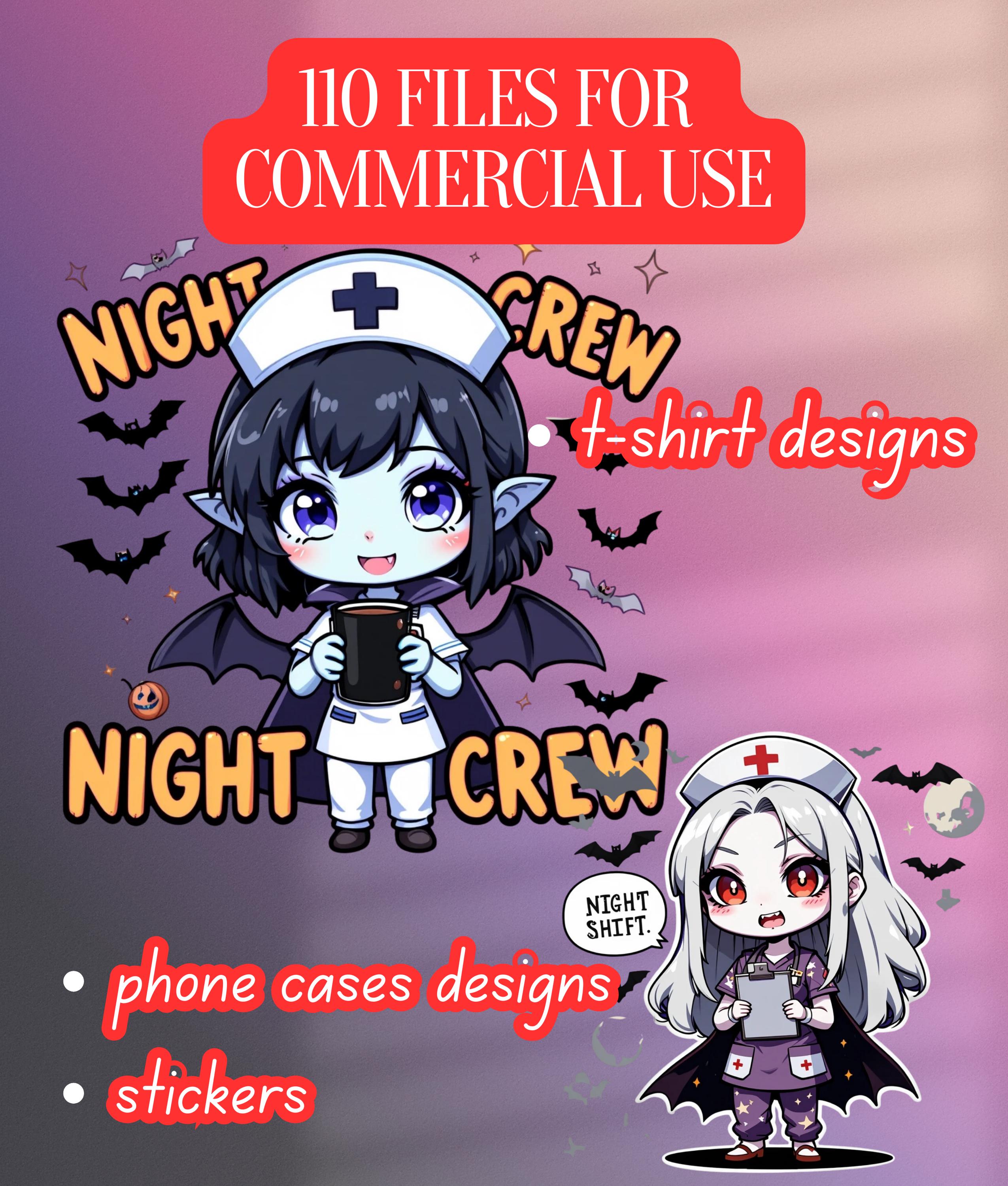 Vampire Nurse Clipart Bundle