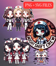 Vampire Nurse Clipart Bundle - CraftNest - Digital Crafting and Art