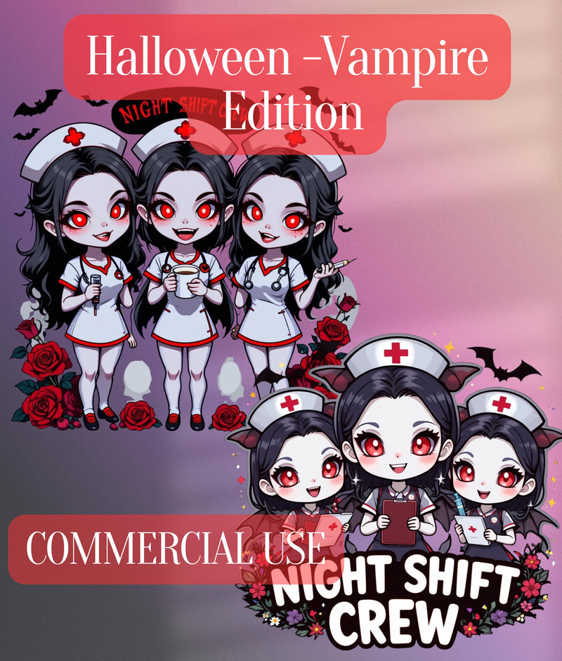 Vampire Nurse Clipart Bundle - CraftNest - Digital Crafting and Art