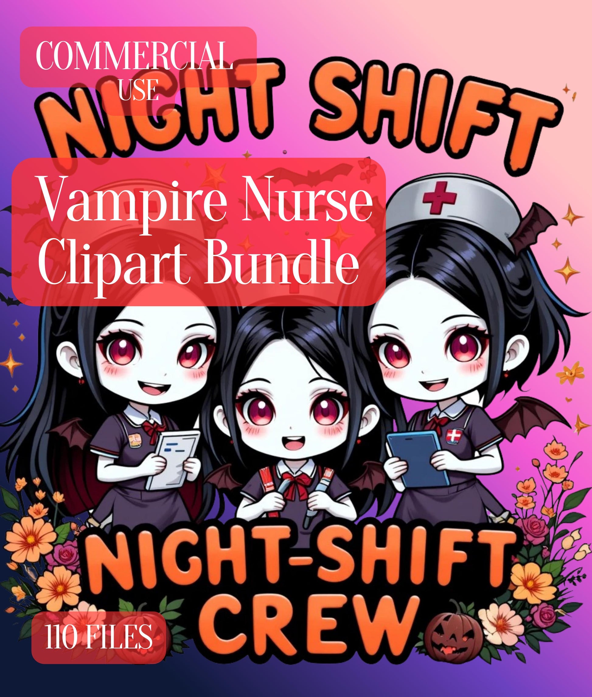 Vampire Nurse Clipart Bundle - CraftNest - Digital Crafting and Art