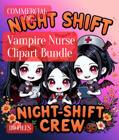 Vampire Nurse Clipart Bundle - CraftNest - Digital Crafting and Art