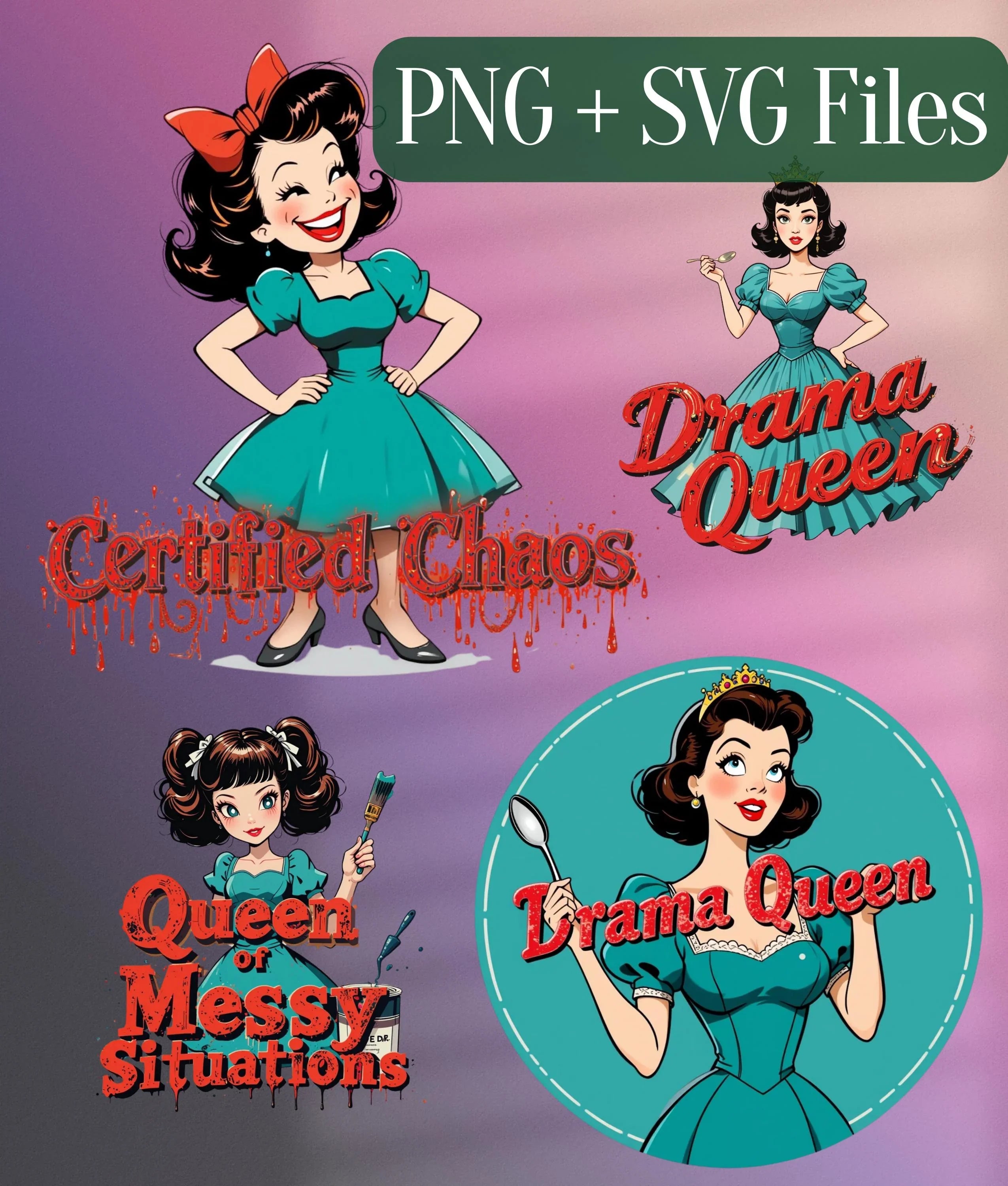 Vintage Sassy Clipart Bundle - CraftNest - Digital Crafting and Art