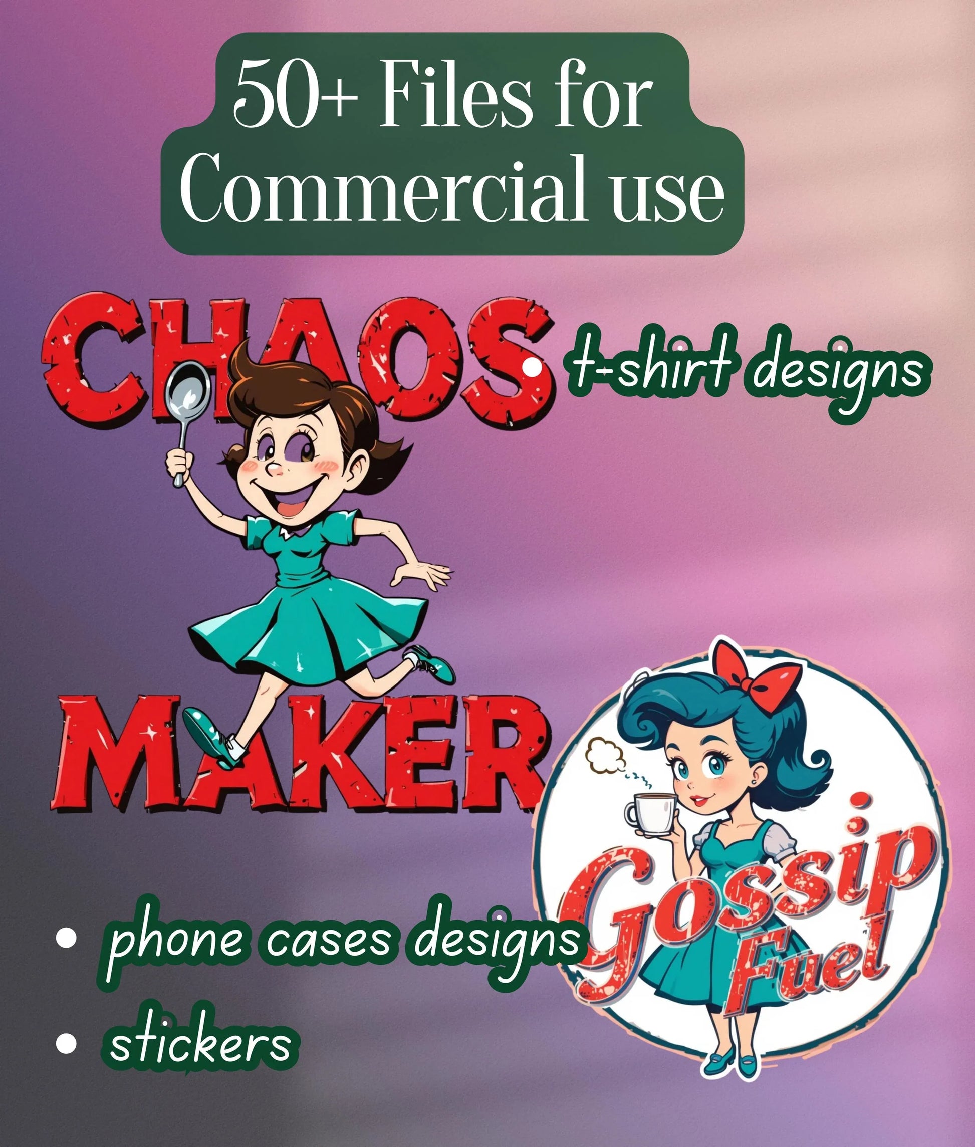 Vintage Sassy Clipart Bundle - CraftNest - Digital Crafting and Art