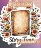 Wildflowers & Vintage Books Stickers Clipart Bundle