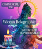 Wiccan Holographic Clipart Bundle