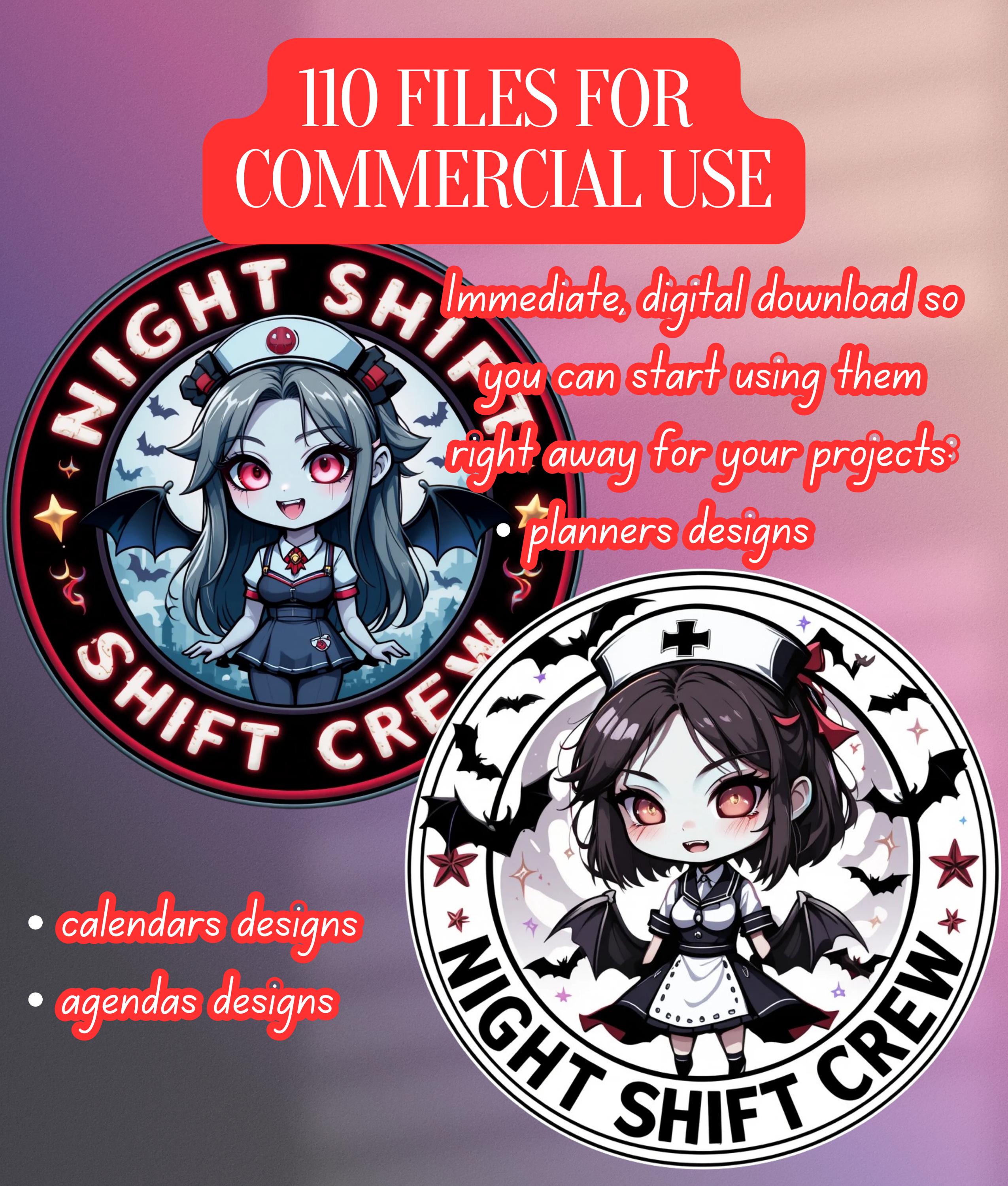 Vampire Nurse Clipart Bundle - CraftNest - Digital Crafting and Art