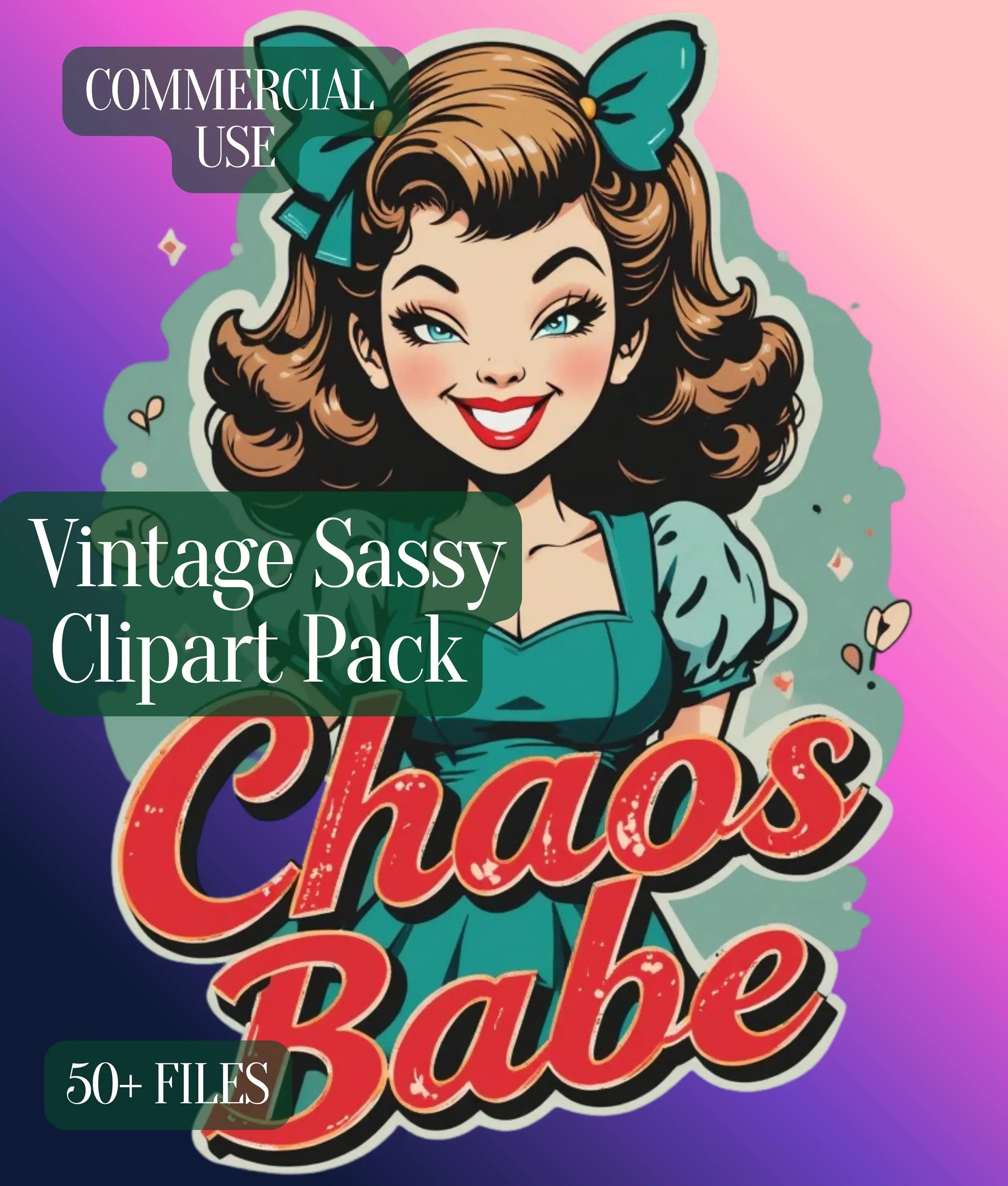 Vintage Sassy Clipart Bundle - CraftNest - Digital Crafting and Art