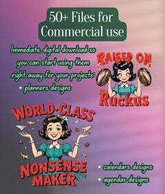 Vintage Sassy Clipart Bundle - CraftNest - Digital Crafting and Art