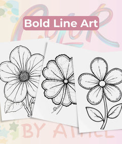 Patchwork Flowers Coloring Book Bundle - CraftNest - Digital Crafting and Art
