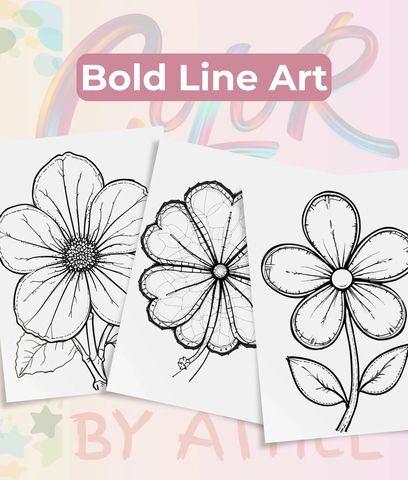 Patchwork Flowers Coloring Book Bundle - CraftNest - Digital Crafting and Art