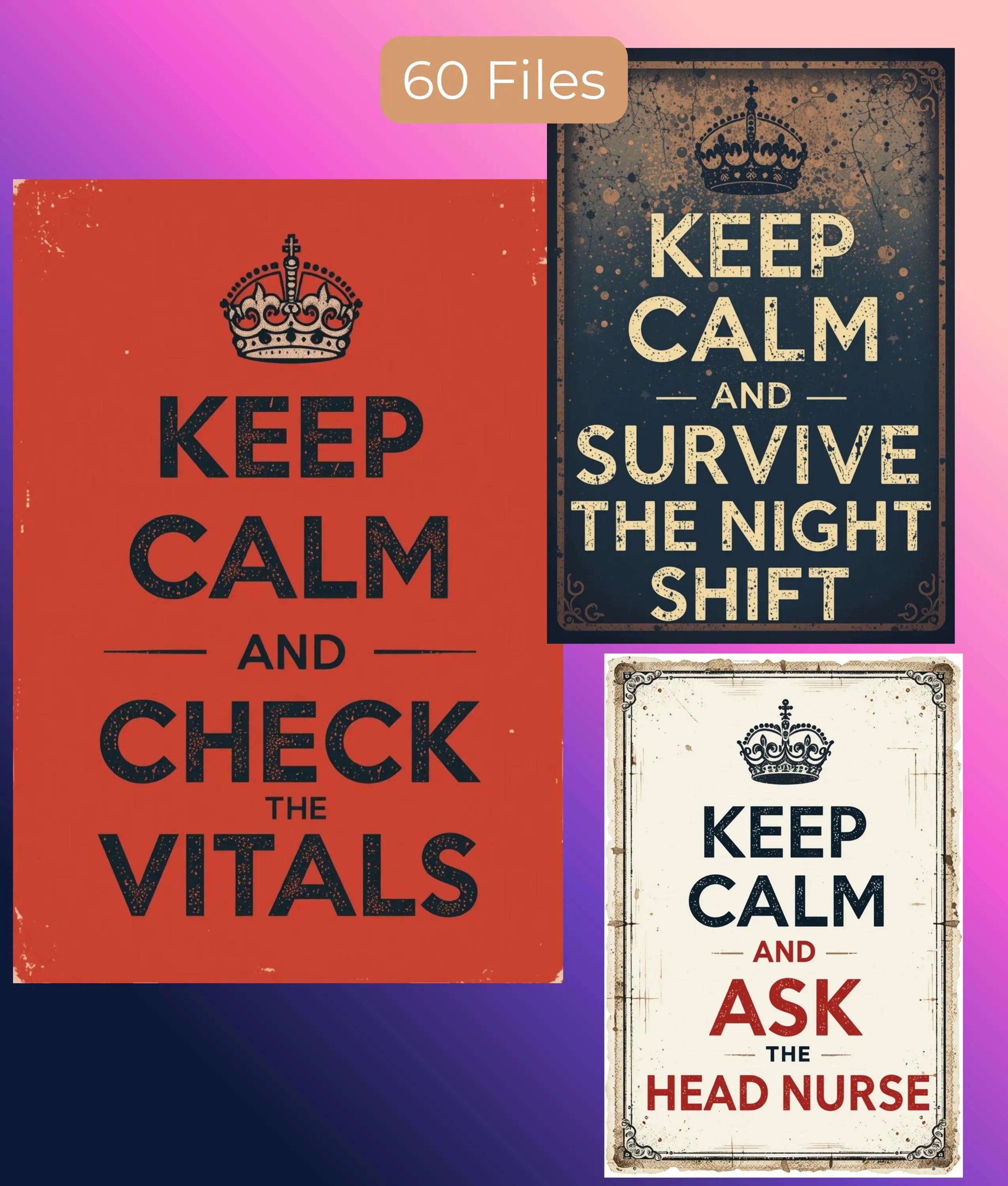 Nurse Wall Art Clipart Bundle