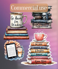 Literary Girl Clipart Bundle - CraftNest - Digital Crafting and Art