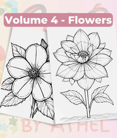 Patchwork Flowers Coloring Book Bundle - CraftNest - Digital Crafting and Art
