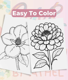 Patchwork Flowers Coloring Book Bundle - CraftNest - Digital Crafting and Art