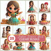 Indian Kawaii Girl Clipart