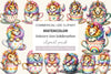 Unicorn Lion Clipart Bundle 1