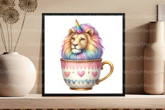 Unicorn Lion Clipart Bundle 1 - CraftNest - Digital Crafting and Art