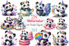 Cute Panda Clipart Bundle 8