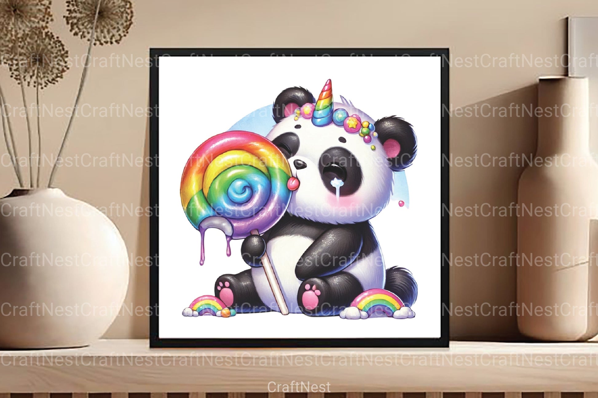 Cute Panda Clipart Bundle 8 - CraftNest - Digital Crafting and Art