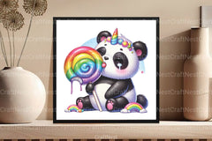 Cute Panda Clipart Bundle 8 - CraftNest - Digital Crafting and Art