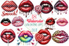 Valentine Lips Clipart Bundle