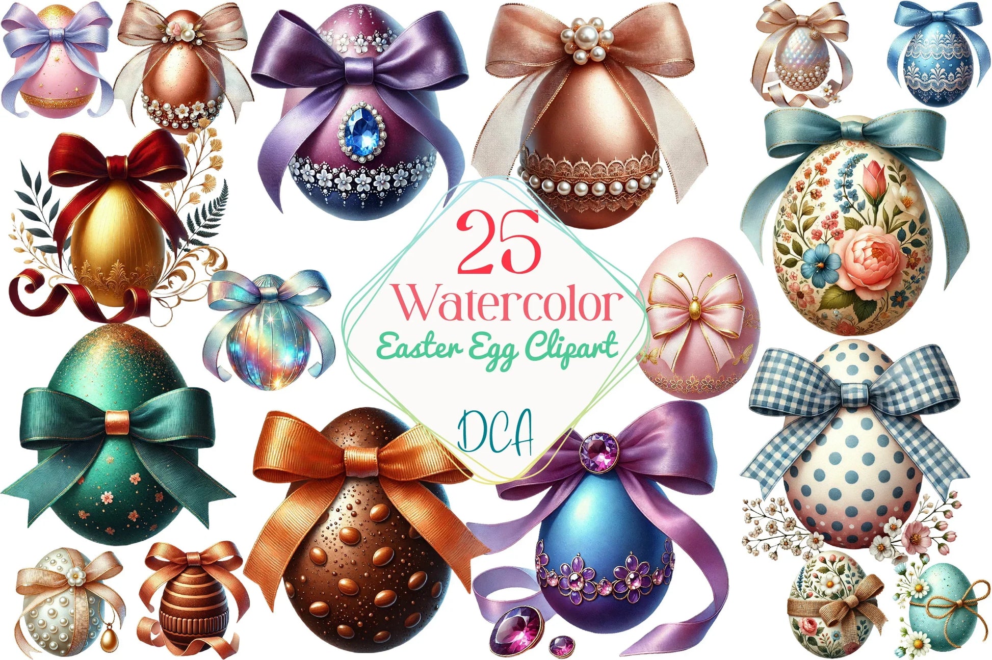 Easter Egg Clipart Bundle - CraftNest - Digital Crafting and Art