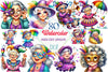 Mardi Gras Grandma Clipart Bundle