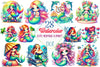 Cute Mermaid Clipart Bundle
