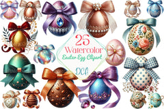 Easter Egg Clipart Bundle 99 - CraftNest - Digital Crafting and Art