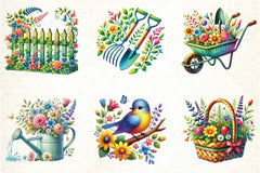 Spring Garden Clipart Bundle 115 - CraftNest - Digital Crafting and Art