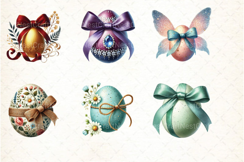 Easter Egg Clipart Bundle 99 - CraftNest - Digital Crafting and Art