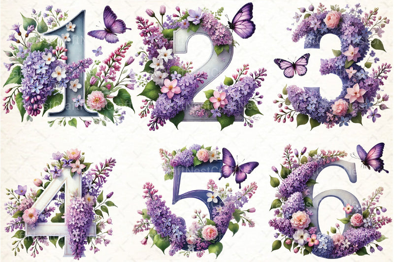 Floral Alphabet Clipart Bundle 4 - CraftNest - Digital Crafting and Art
