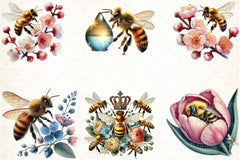 Spring Bees Clipart Bundle 10 - CraftNest - Digital Crafting and Art