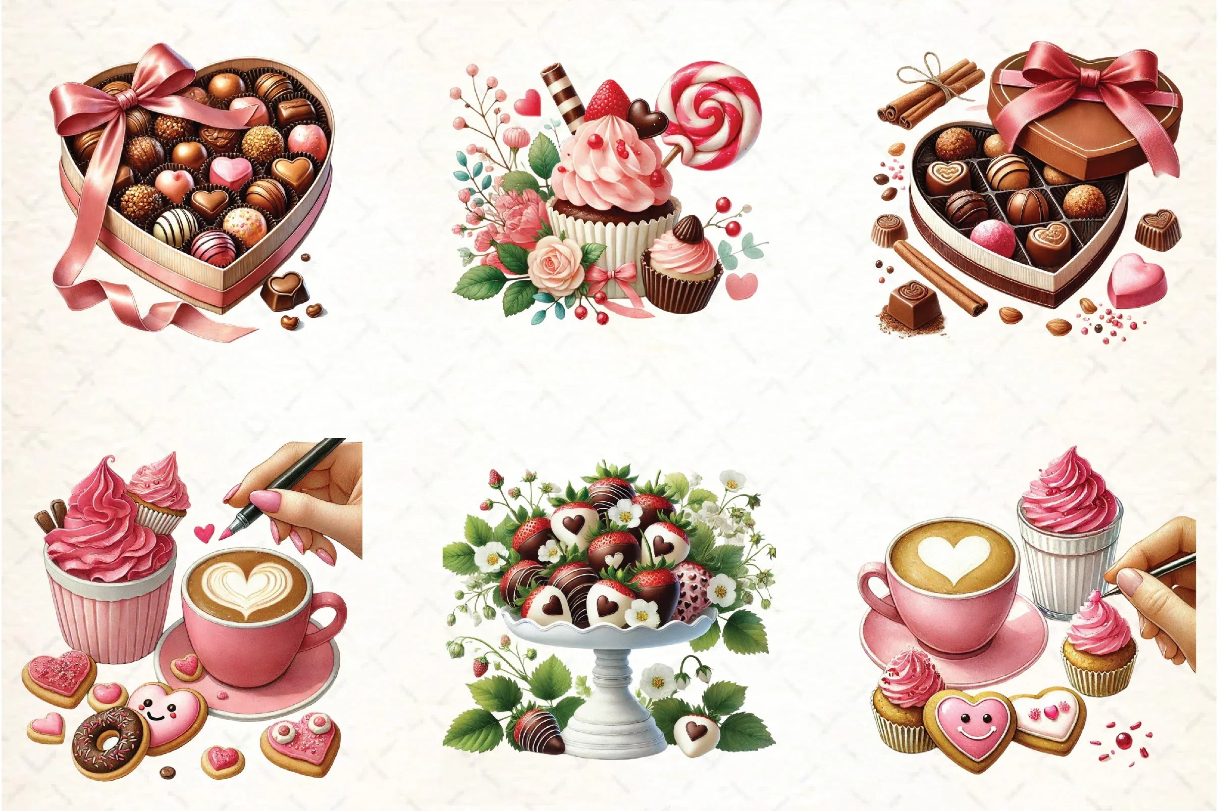 Valentine's Day Sweet Clipart Bundle - CraftNest - Digital Crafting and Art