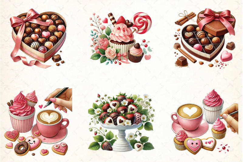 Valentine's Day Sweet Clipart Bundle - CraftNest - Digital Crafting and Art