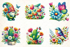 Spring Garden Clipart Bundle - CraftNest - Digital Crafting and Art