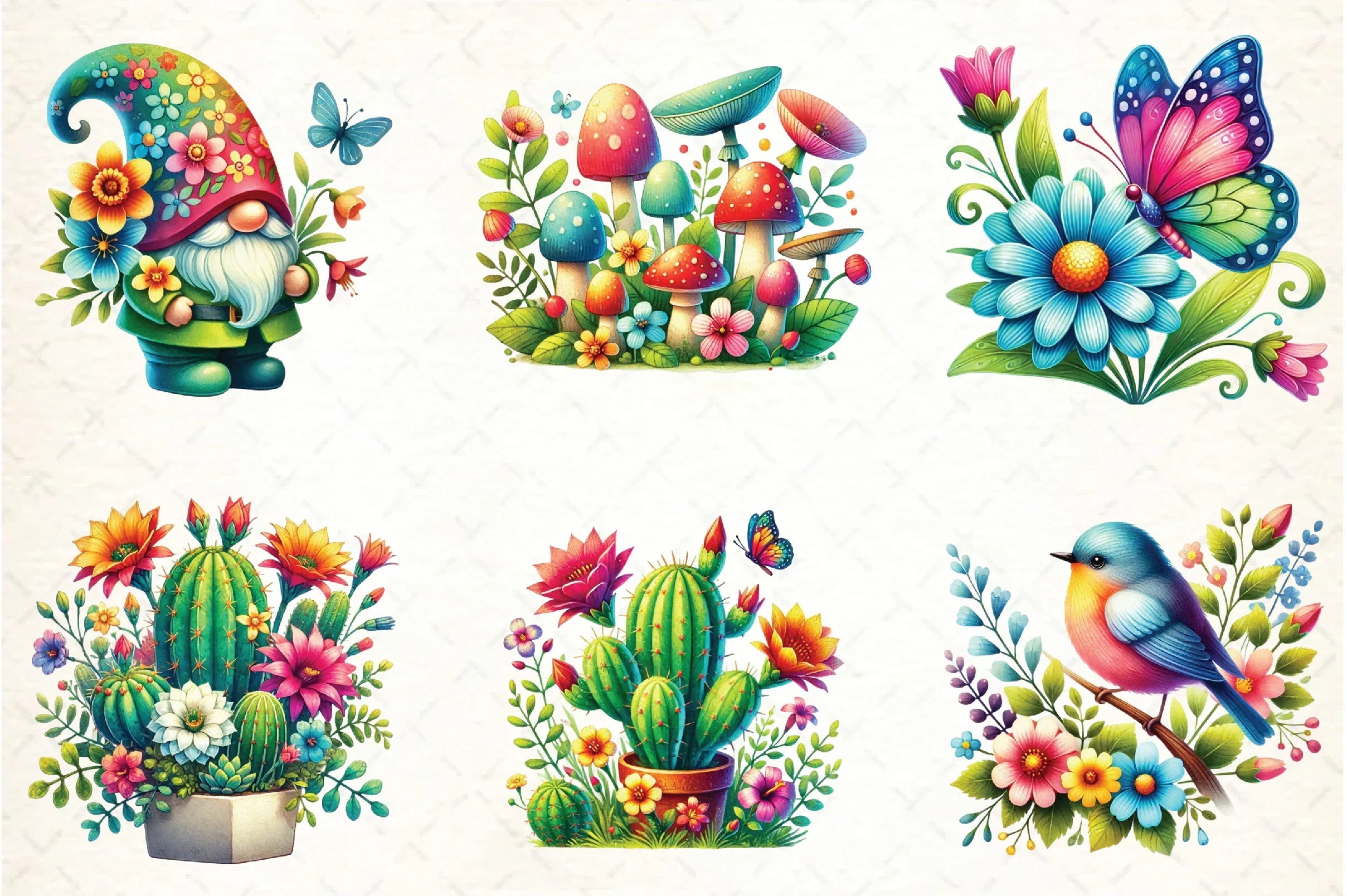 Spring Garden Clipart Bundle - CraftNest - Digital Crafting and Art