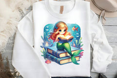 Cute Mermaid Clipart Bundle 6 - CraftNest - Digital Crafting and Art