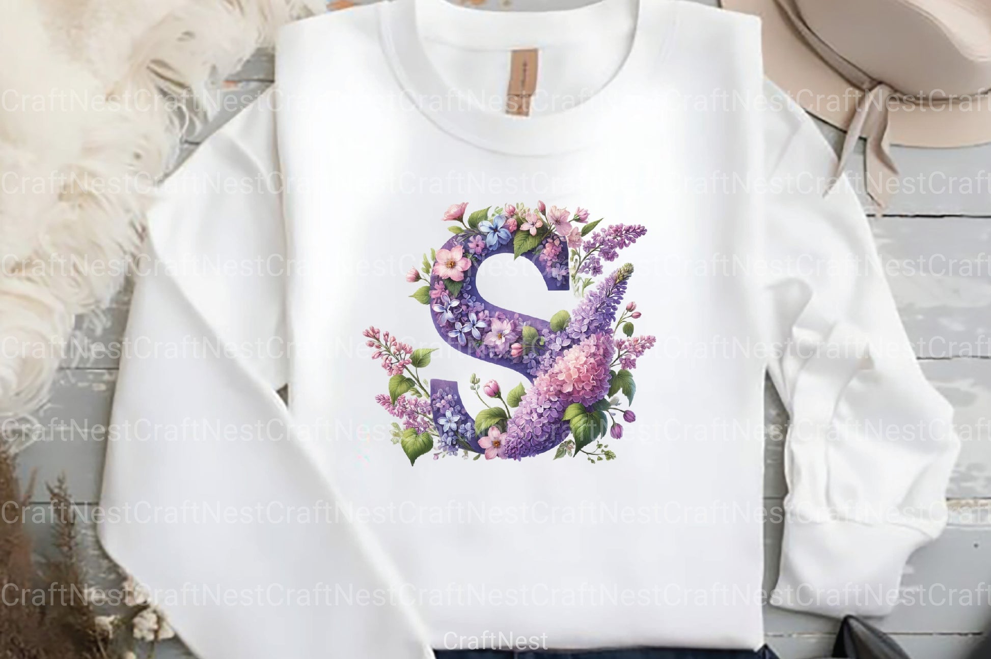 Floral Alphabet Clipart Bundle 4 - CraftNest - Digital Crafting and Art