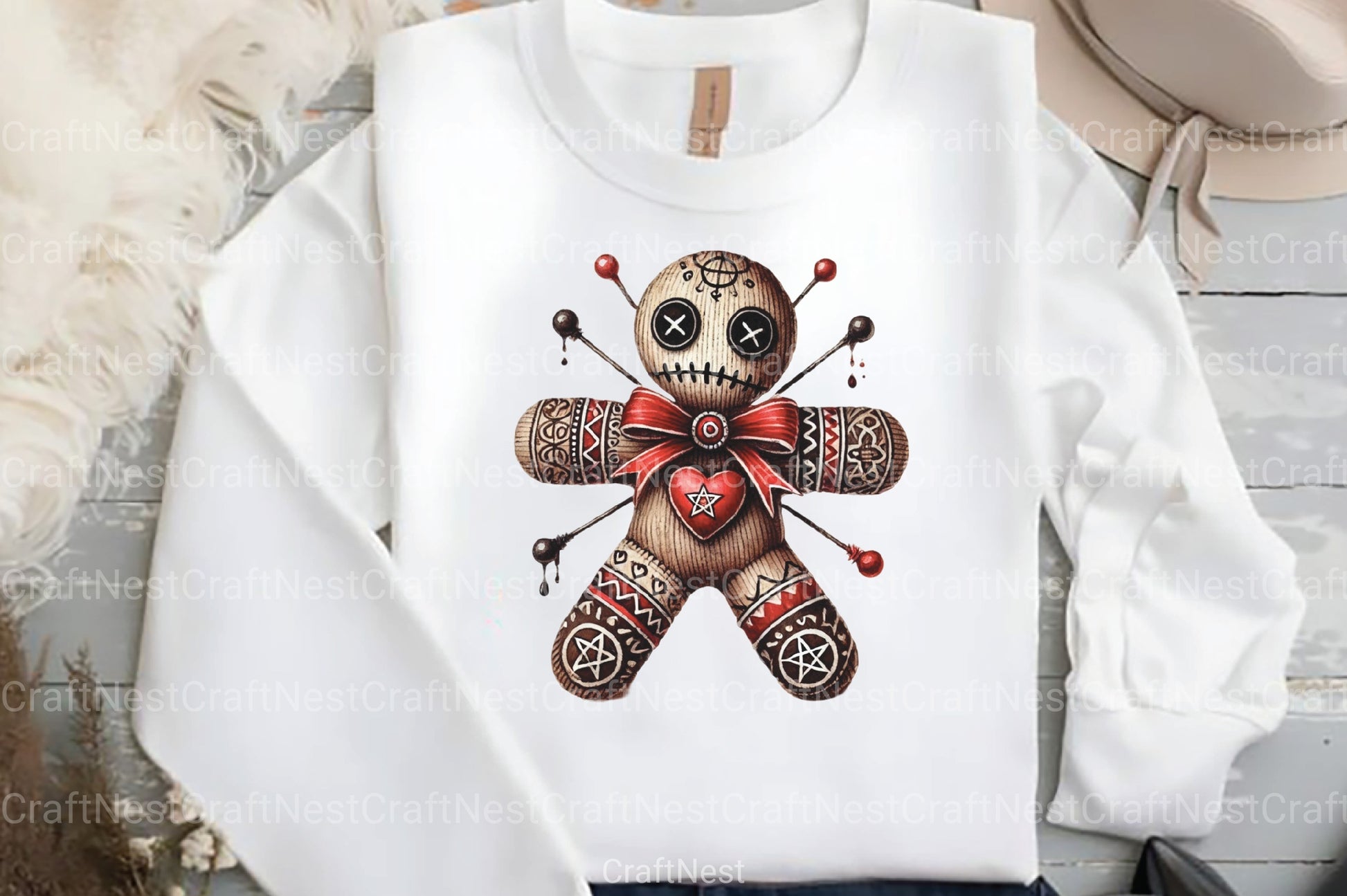 Gothic Voodoo Doll Clipart Bundle for Valentine's Day - CraftNest - Digital Crafting and Art