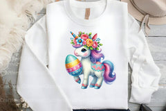 Easter Unicorn Clipart Bundle 33 - CraftNest - Digital Crafting and Art