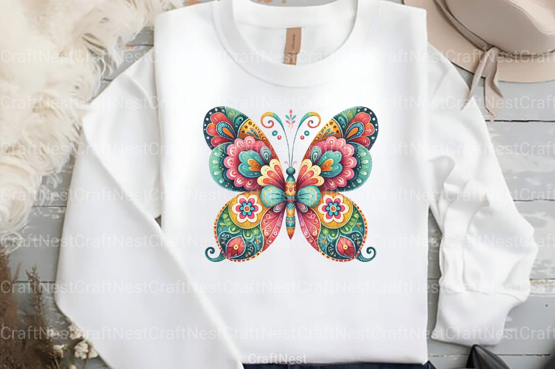 Boho Spring Clipart Bundle 99 - CraftNest - Digital Crafting and Art