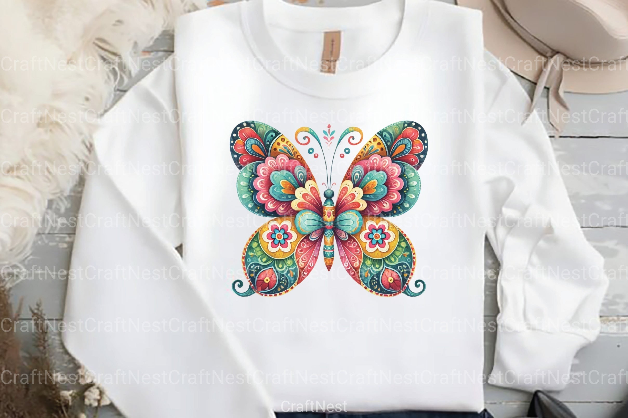 Boho Spring Clipart Bundle 99 - CraftNest - Digital Crafting and Art