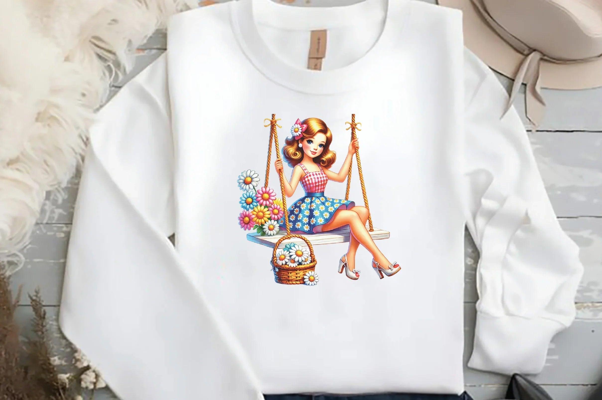 Spring Pin-Up Girl Design Clipart Bundle - CraftNest - Digital Crafting and Art