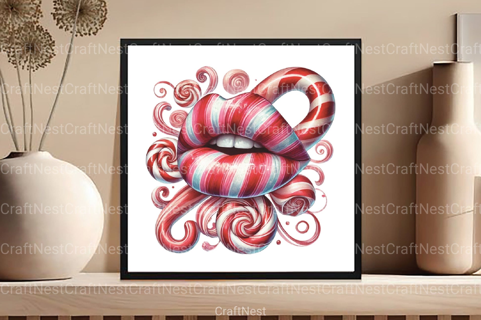 Valentine Lips Clipart Bundle - CraftNest - Digital Crafting and Art