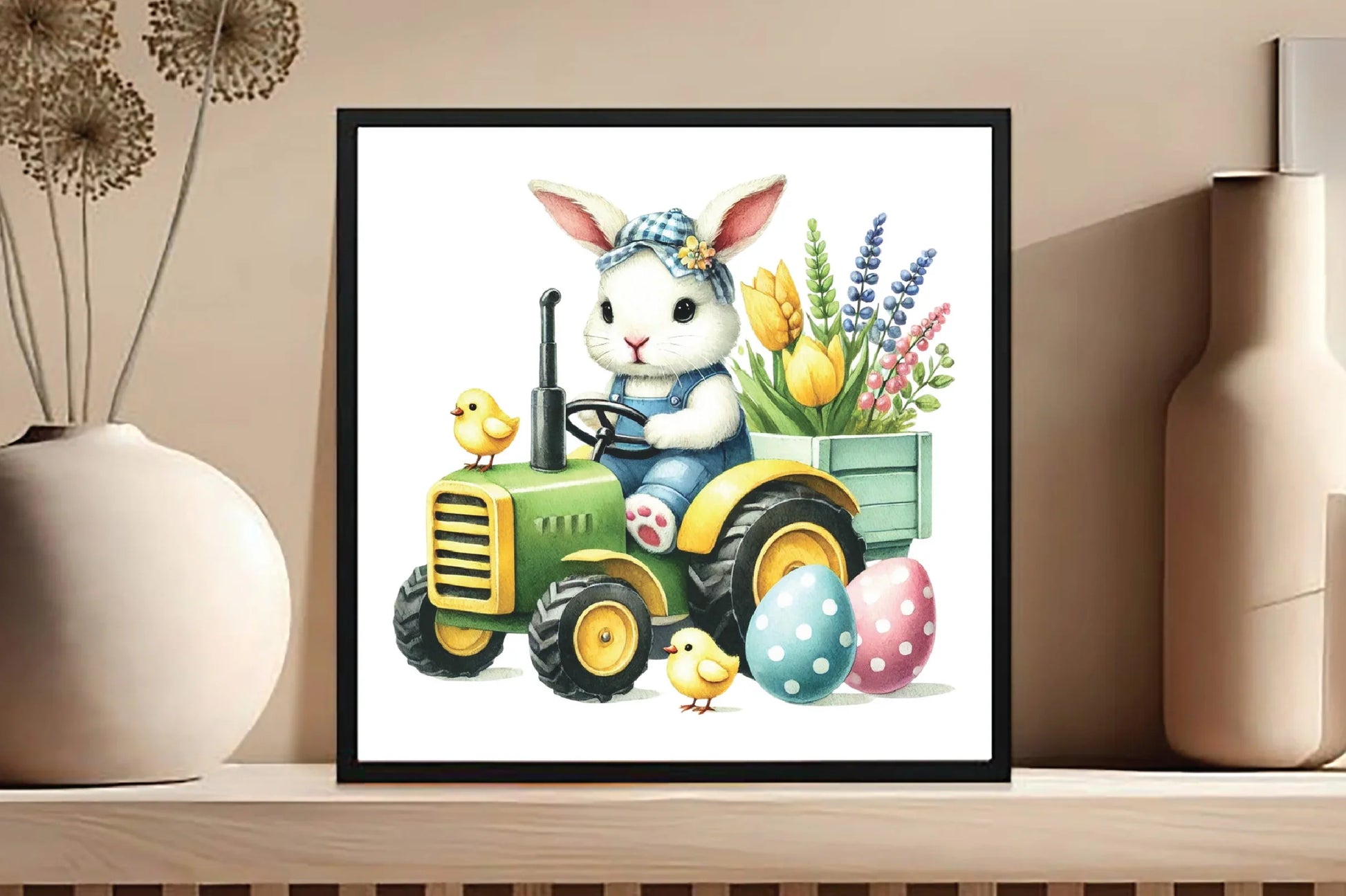 Easter Bunny Tractor Clipart Bundle - CraftNest - Digital Crafting and Art