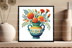 Spring Flowers Vase Clipart Bundle 1 - CraftNest - Digital Crafting and Art