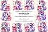 Cute Valentine's Day Unicorn Clipart Bundle 2